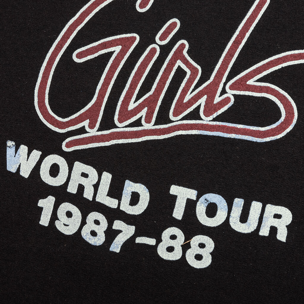 Motley Crue Girls Crew Fleece - Coal Pigment