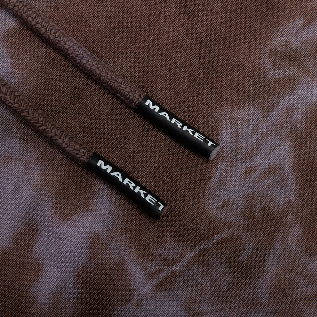 Arc Herbal Remedy Tie-Dye Hoodie - Purple/Grey/White