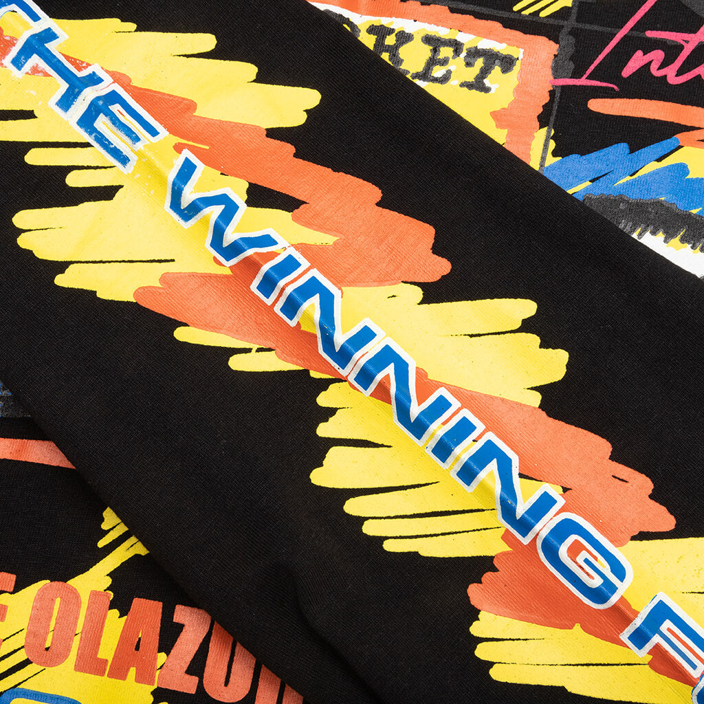 Racing Stripe L/S T-Shirt - Black