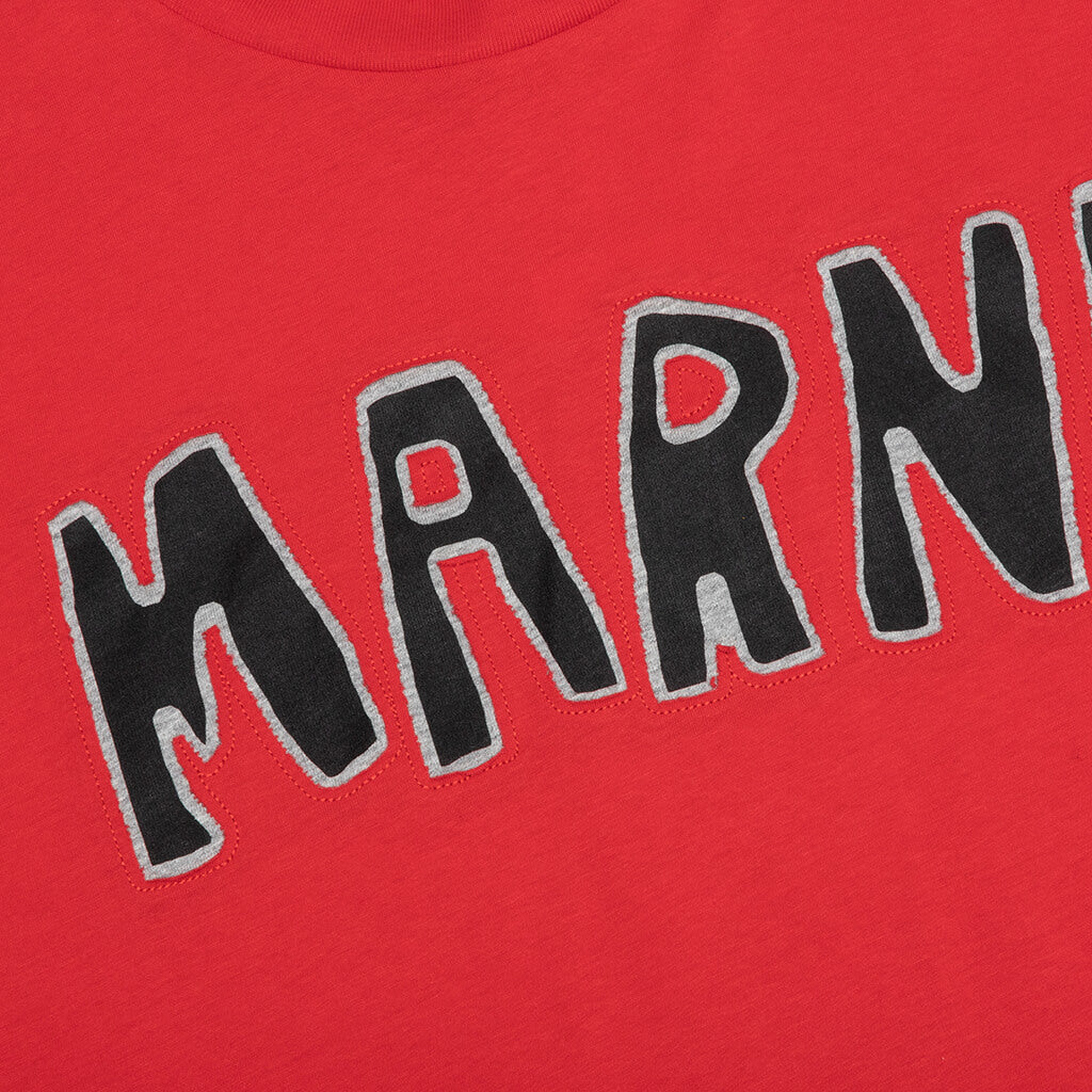 Cutout Logo T-Shirt - Red