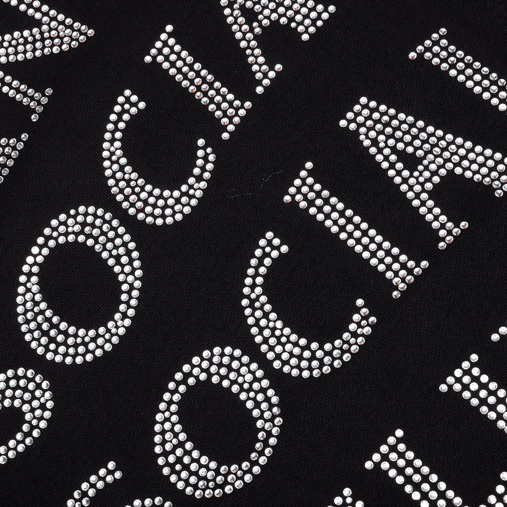 Mind Games Rhinestone Hoodie - Black