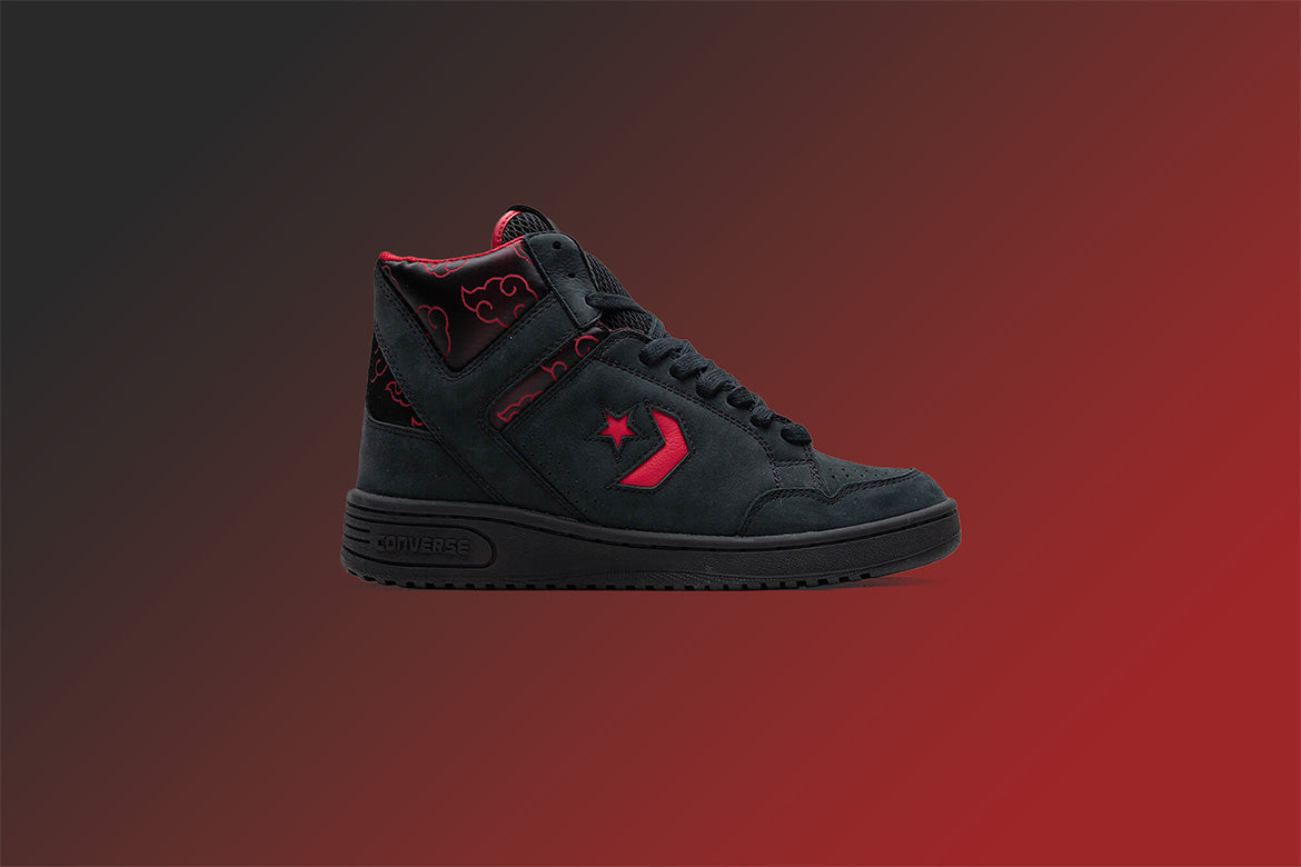 Converse x Naruto Itachi Weapon Mid - Black/Red/Moonbathe