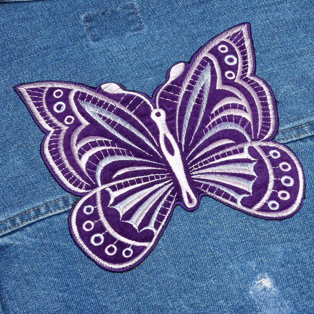 Assorted Patches Jean Jacket - Indigo