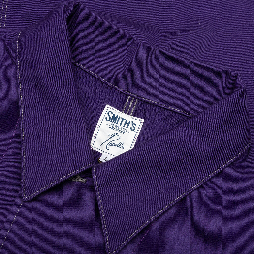 Needles x SMITH'S Cotton Twill Coverall - Purple