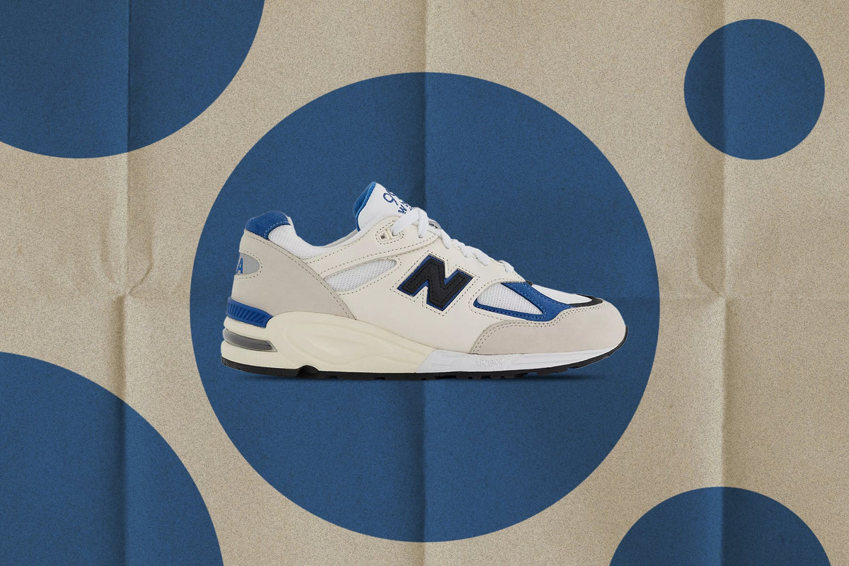 New Balance 990v2 Made in USA - White/Blue