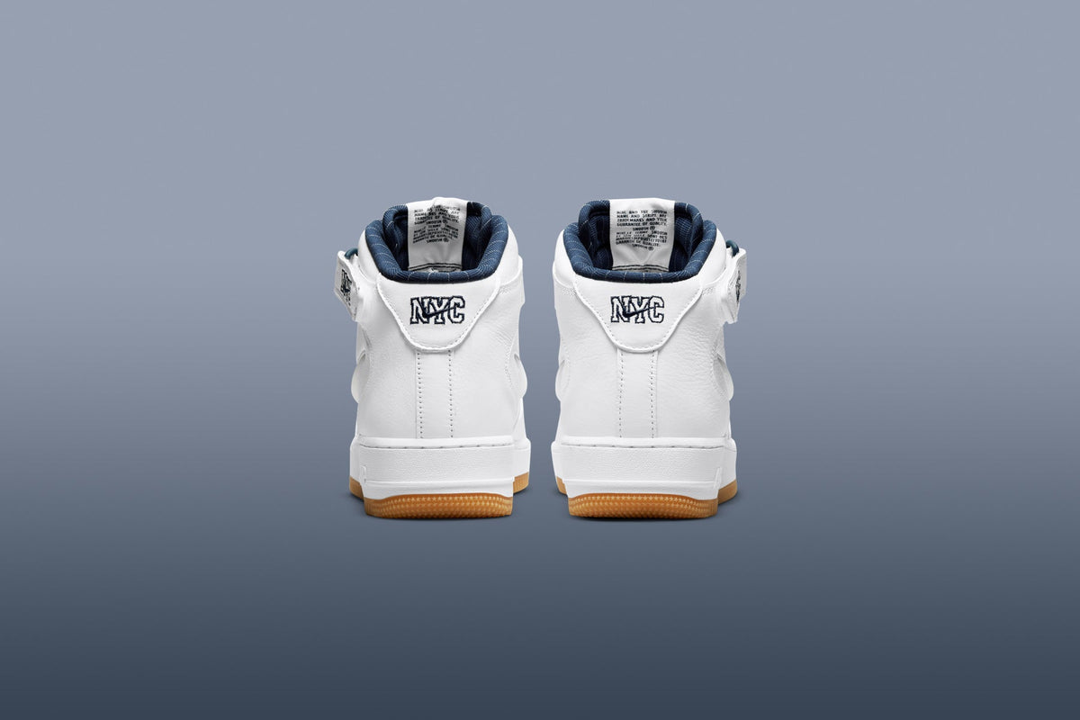 Air Force 1 Mid Jewel 'NYC'- White/Midnight Navy