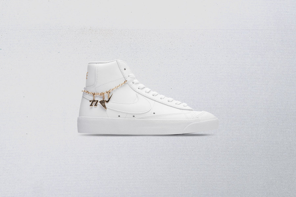 Women's Blazer Mid '77 LX - White/White/Metallic Gold