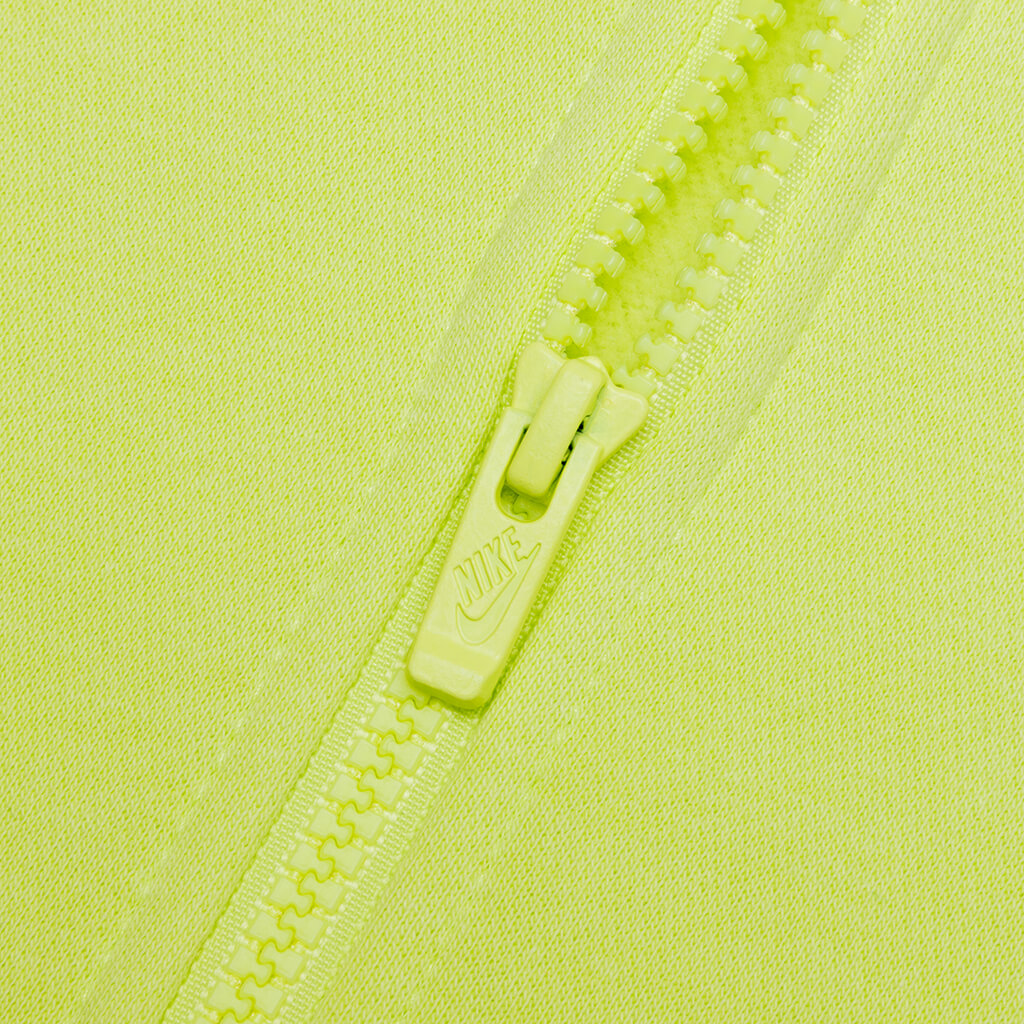 Sportswear Club Fleece Full-Zip Hoodie - Light Lemon Twist/White