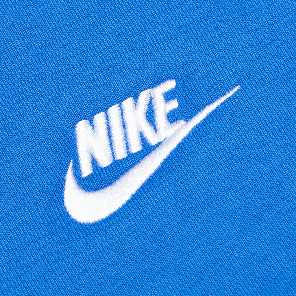 Sportswear Club Fleece Full-Zip Hoodie - Signal Blue/White