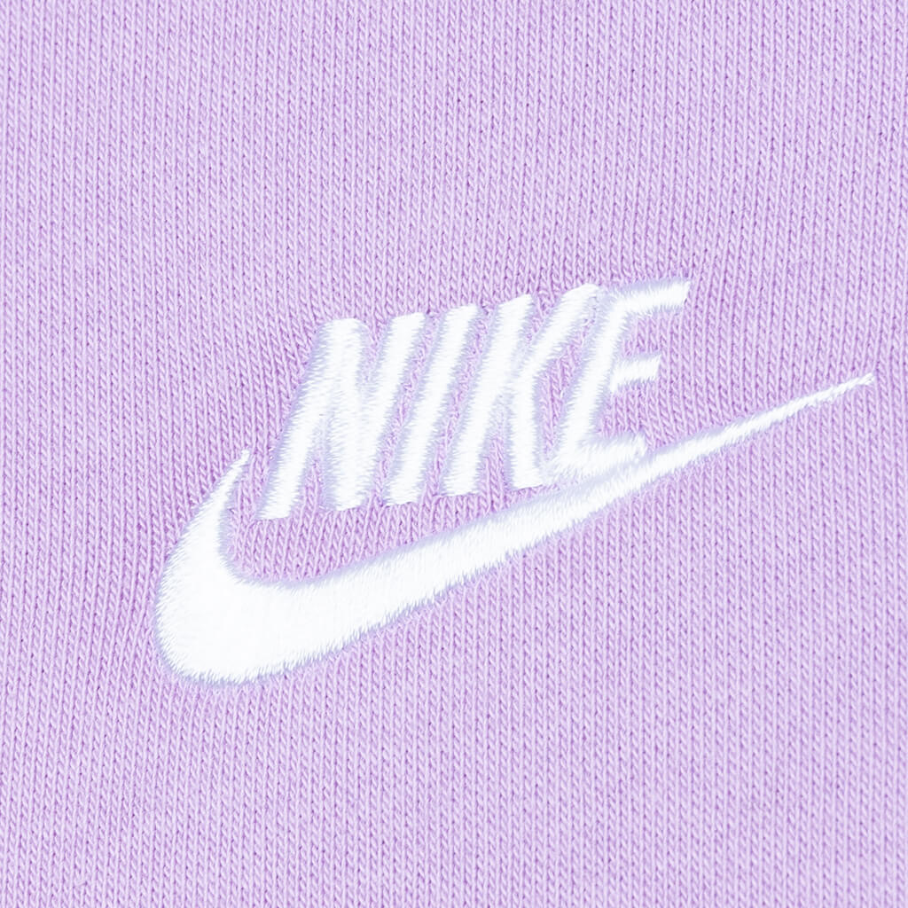 Sportswear Club Fleece Full-Zip Hoodie - Violet Star/White