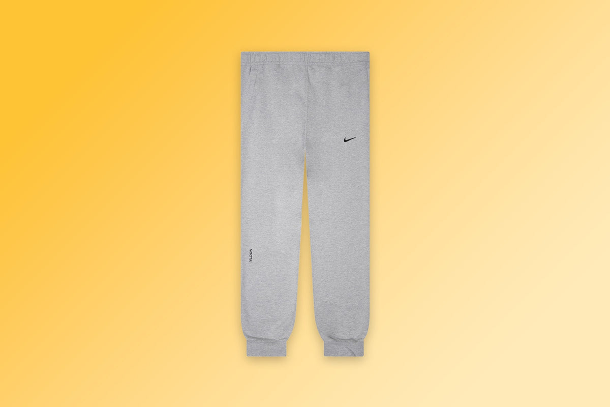 Nike x NOCTA Fleece CS Pants - Heather Grey/Matte Silver/Black