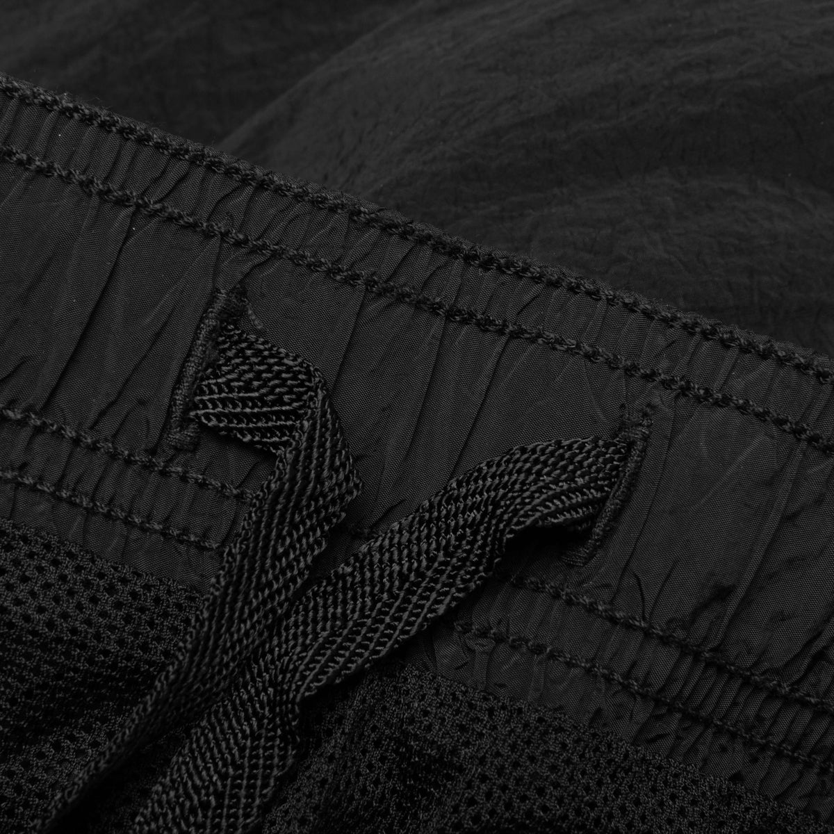 Nylon Metal Regular Fit Shorts - Black