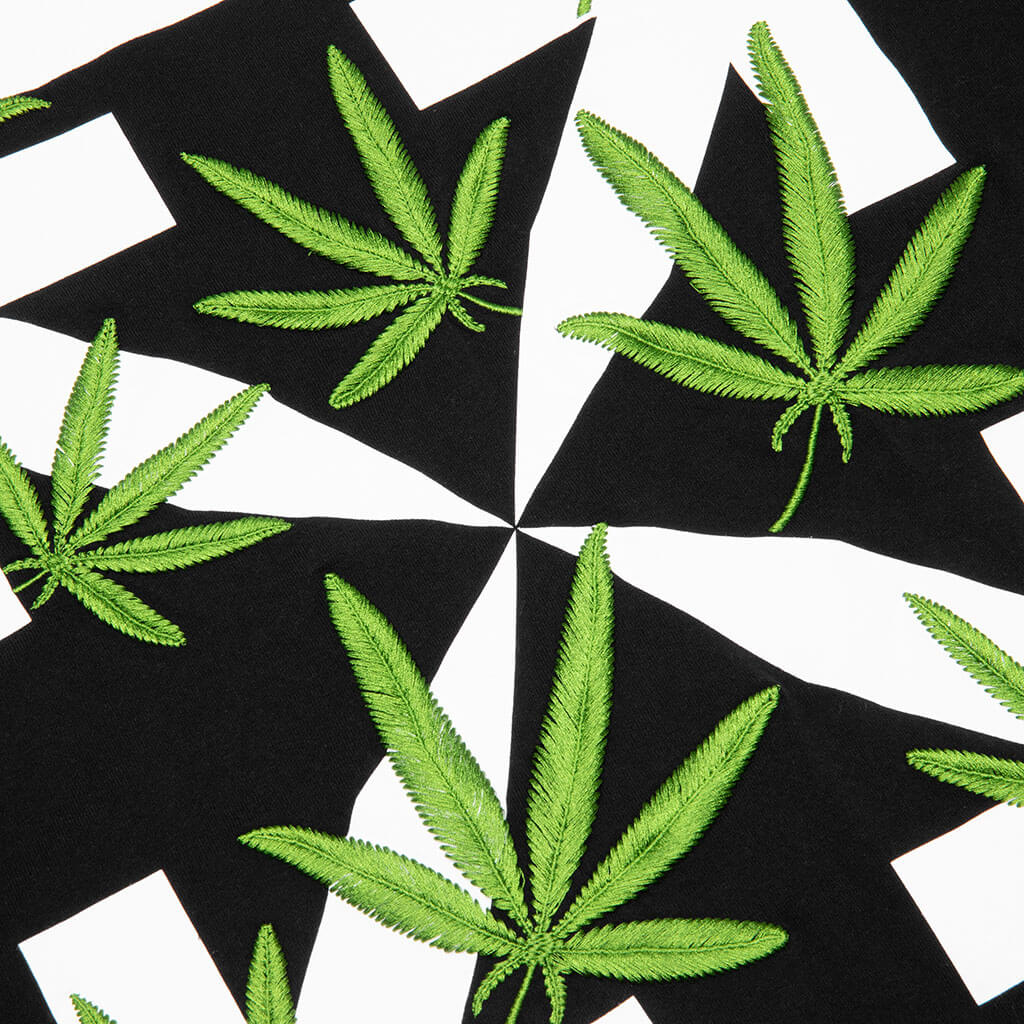 Weed Arrows Over Skate S/S Tee - Black/Green