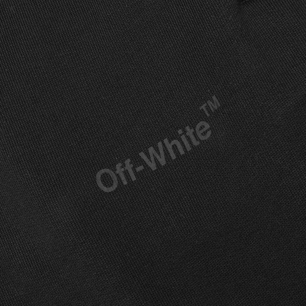 Diagonal Tab Shorten Sweatpant - Black/Black