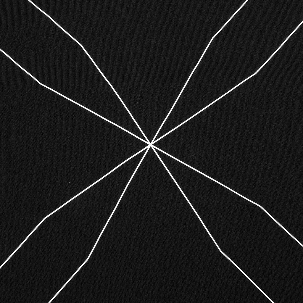 Outline Arrow Over S/S Tee - Black/White