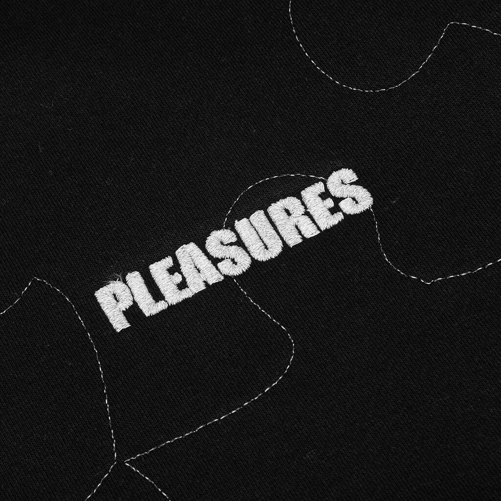 Pieces Reflective Crewneck - Black