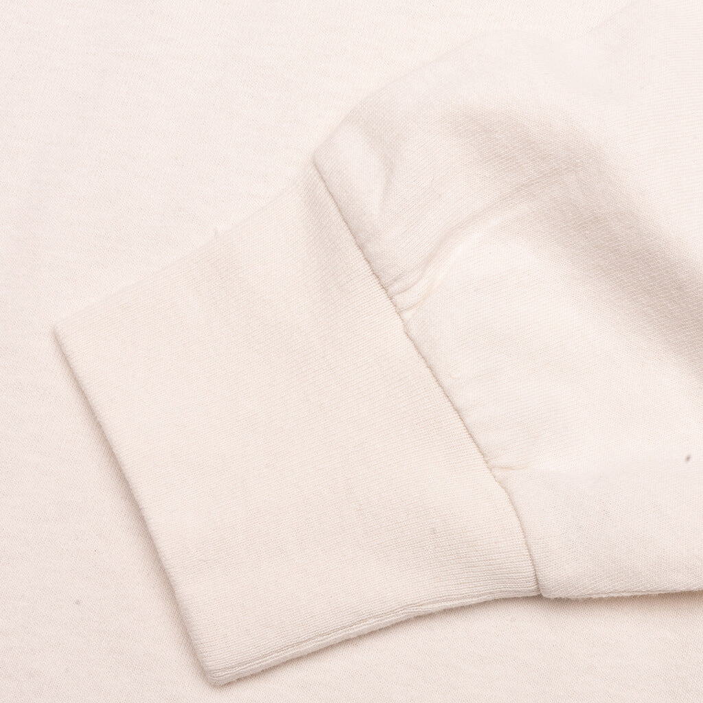 Classic Logo Over L/S Tee - Butter/White