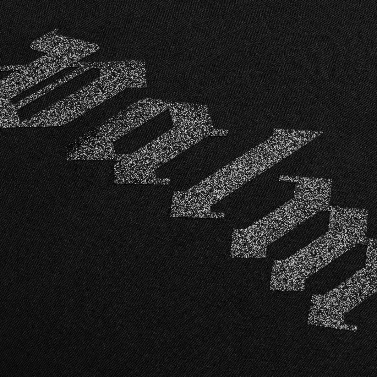 Glittered Logo Classic Tee - Black/Black