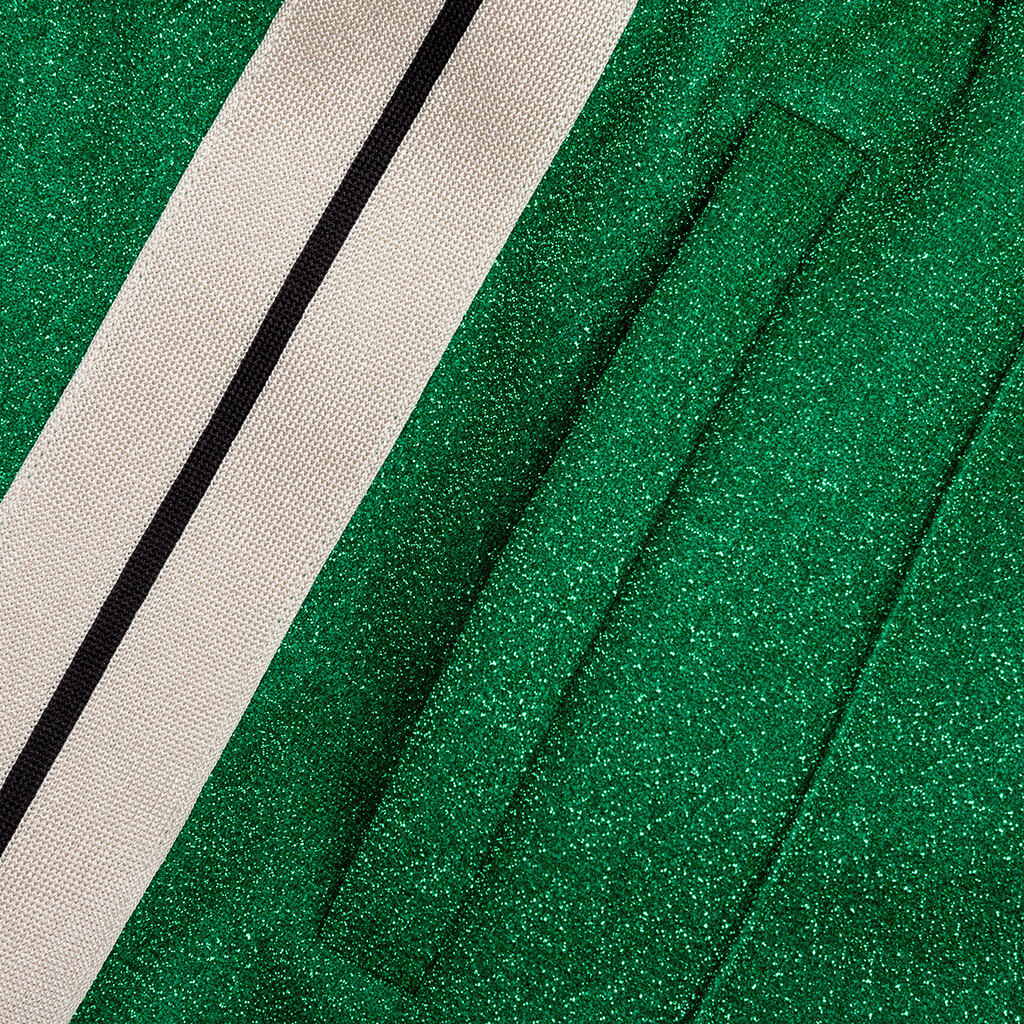 Lurex Track Pants - Green/White