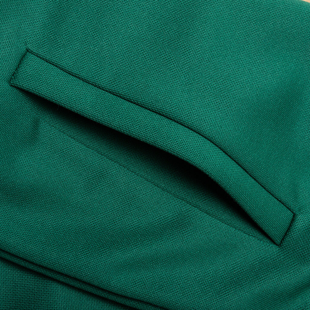Kids Track Jacket - Forest Green/White