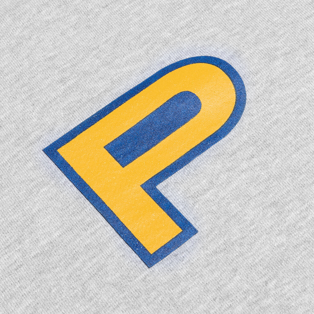 Block "P" 5 Hoodie - Heather Grey