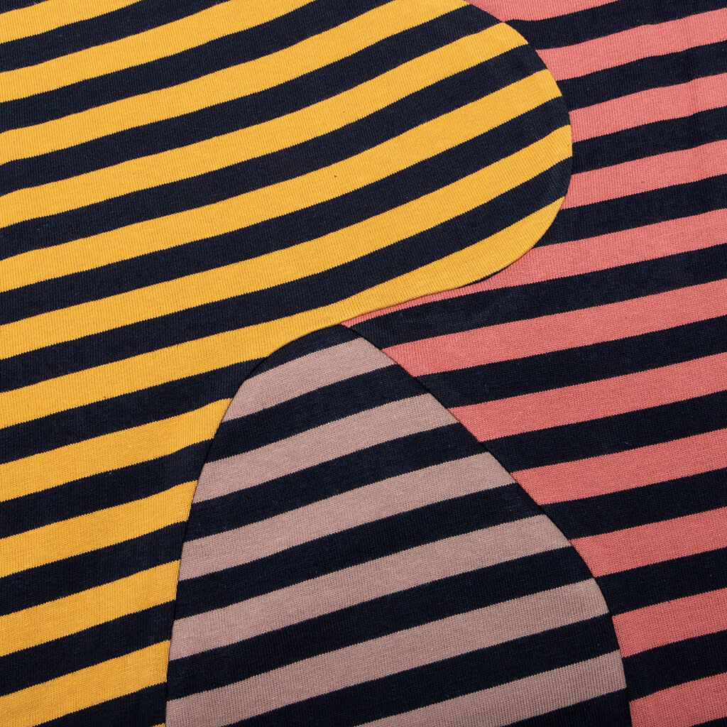 Organic Paneled Stripe Shirt - Yellow/Brown