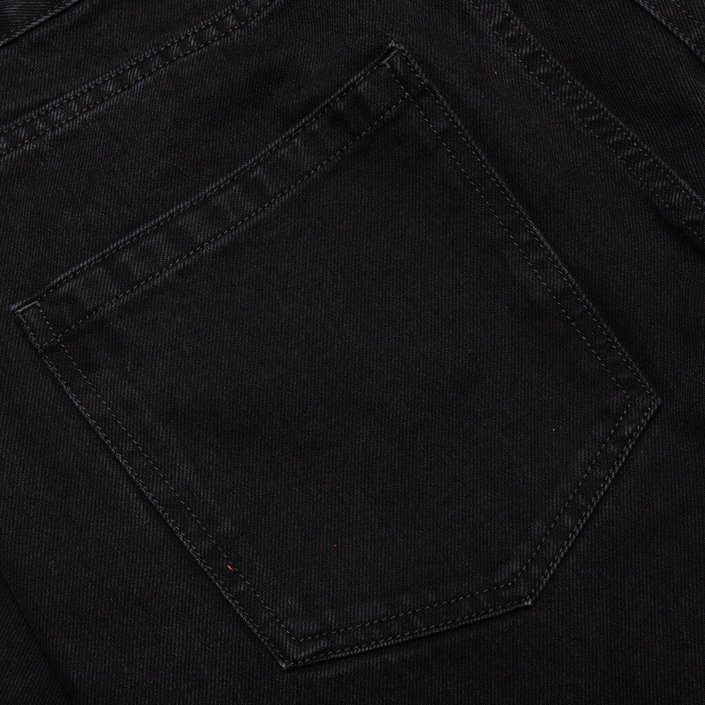 Slim Fit Denim Pant w/Picture Patch - Black