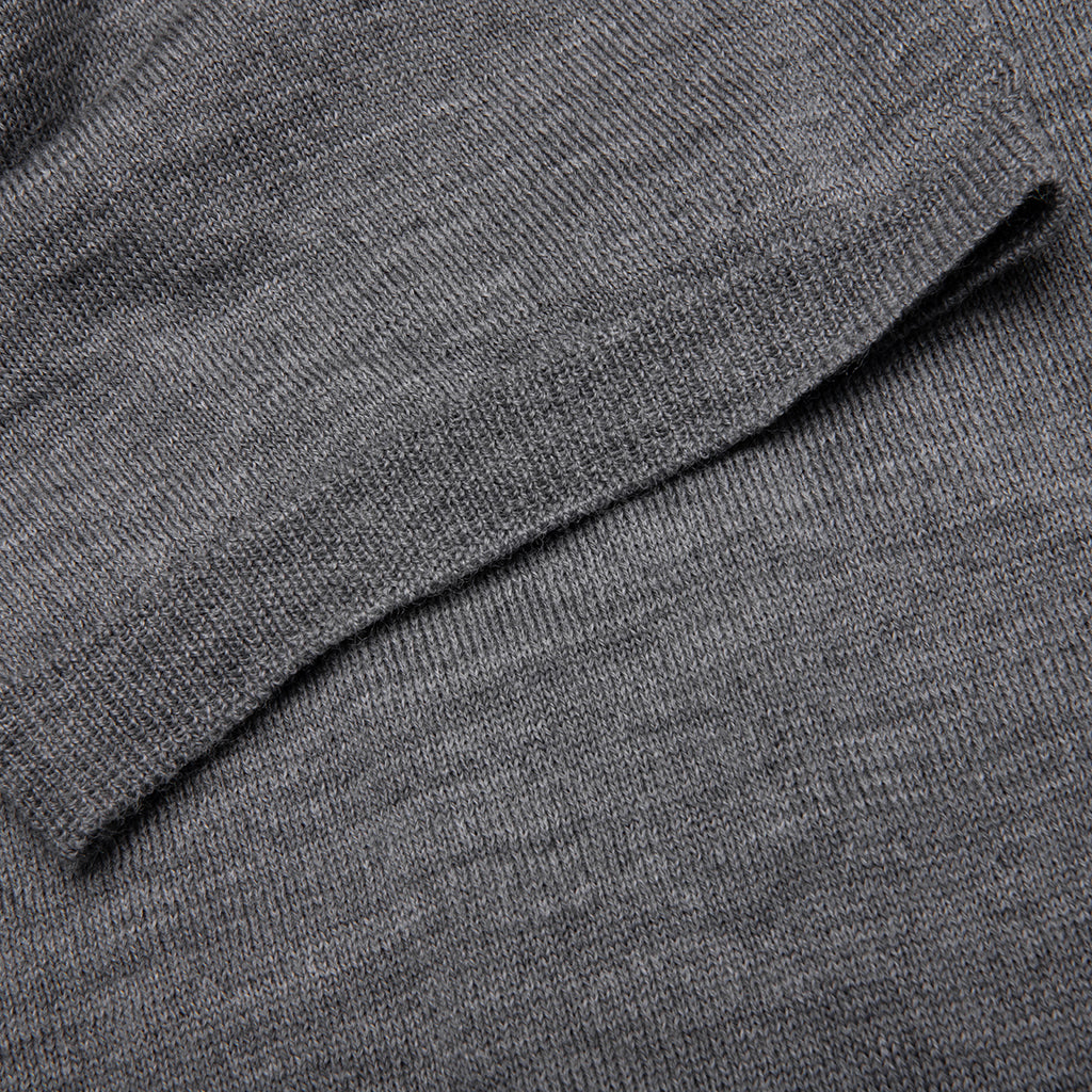 Red Emblem S/S Polo Neck - Grey