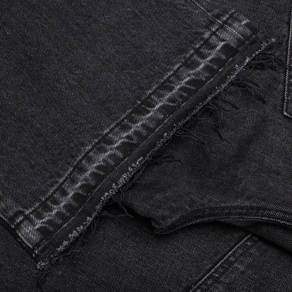 Released Hem Straight Jean - Vintage Black