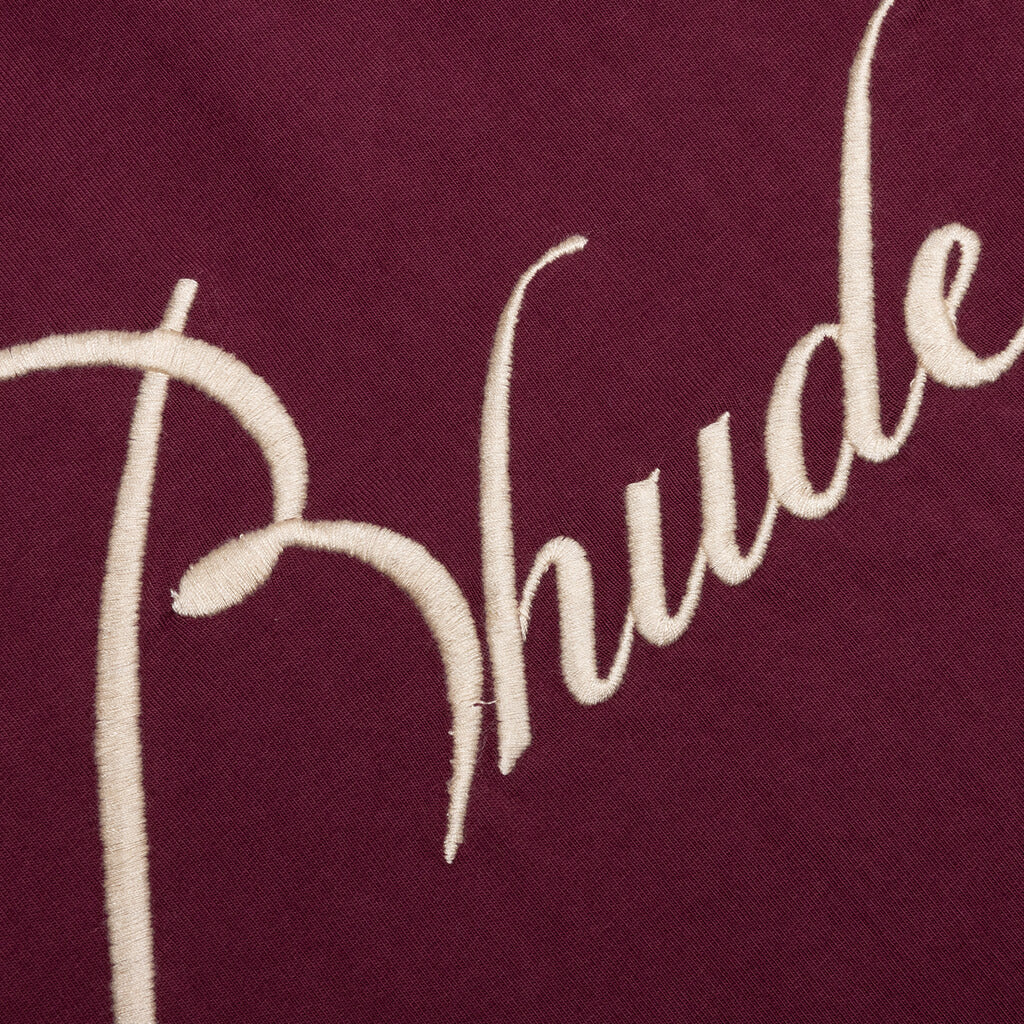 Reverse L/S Tee - Bordeux