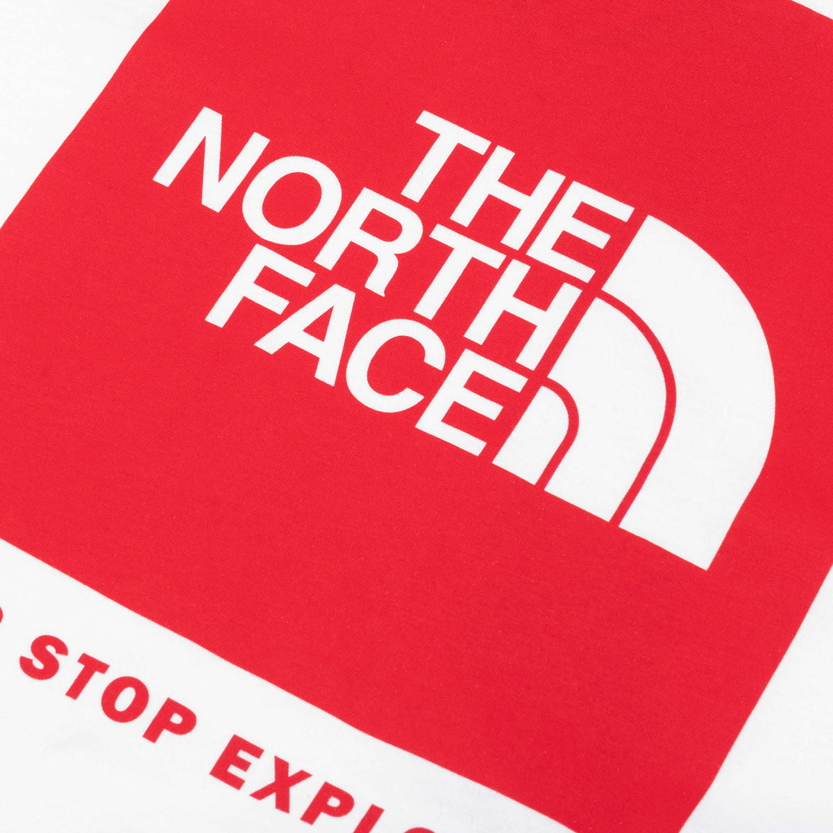 S/S Box NSE Tee - TNF White/TNF Red