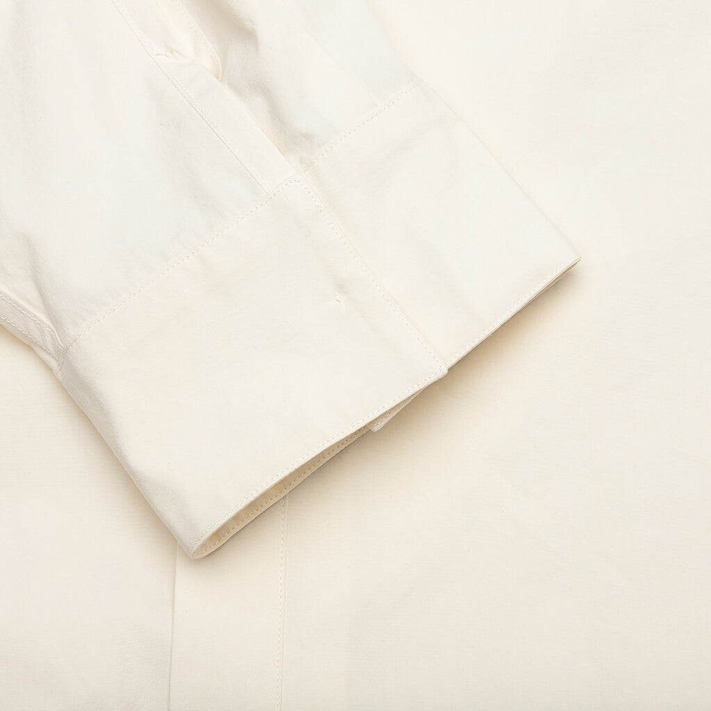 Layered Jewel Detail Shirt - Coconut