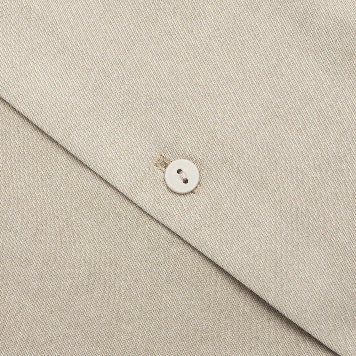 Short Sleeve Cotton Overshirt - Beige