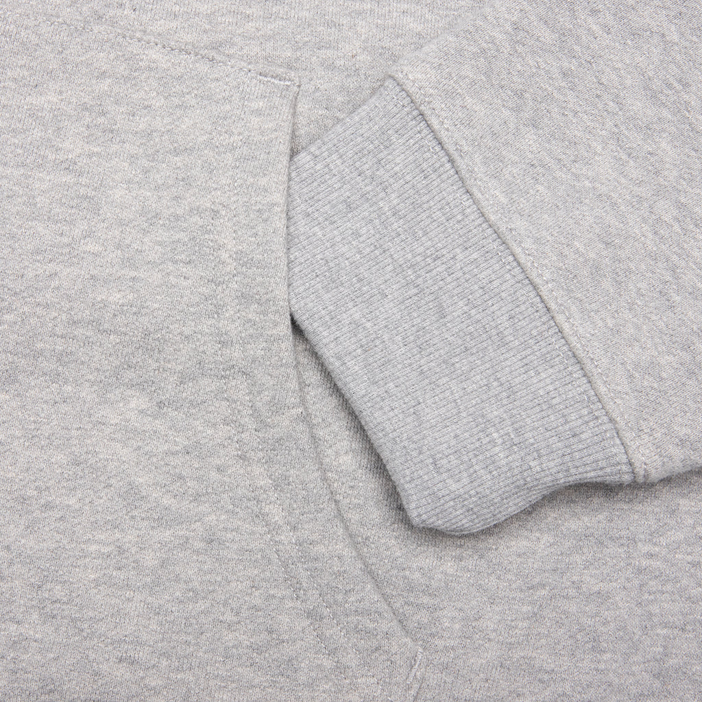 Star A Zip Up Hoodie - Heather Grey