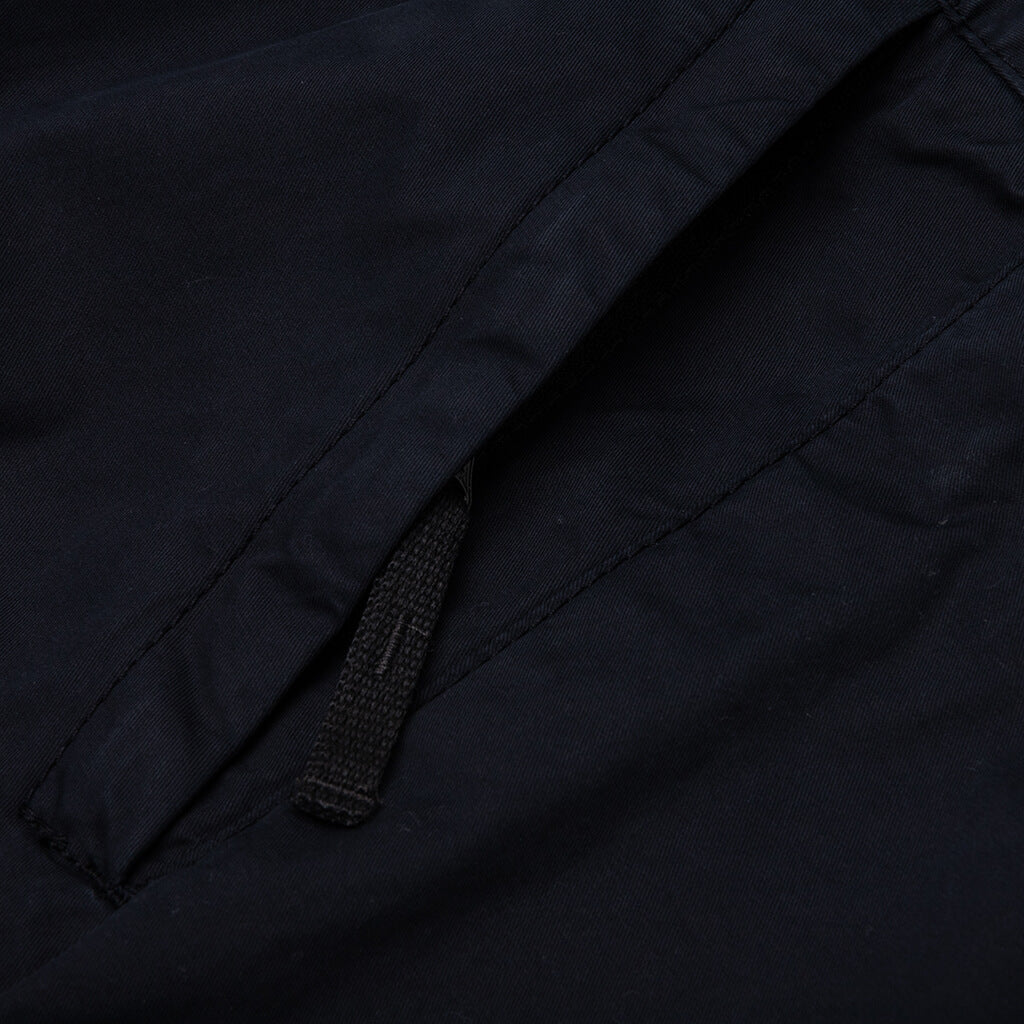Stretch Gabardine Trousers - Navy Blue