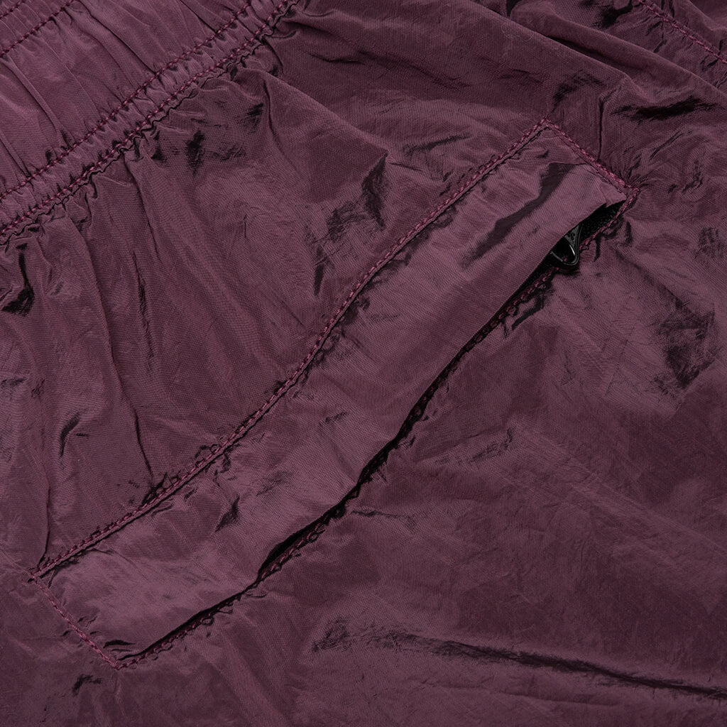 Nylon Metal Shorts - Dark Burgundy