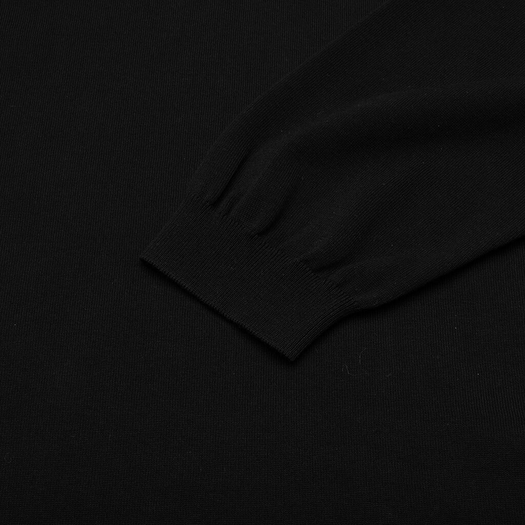 Crewneck Knitted Sweater - Black