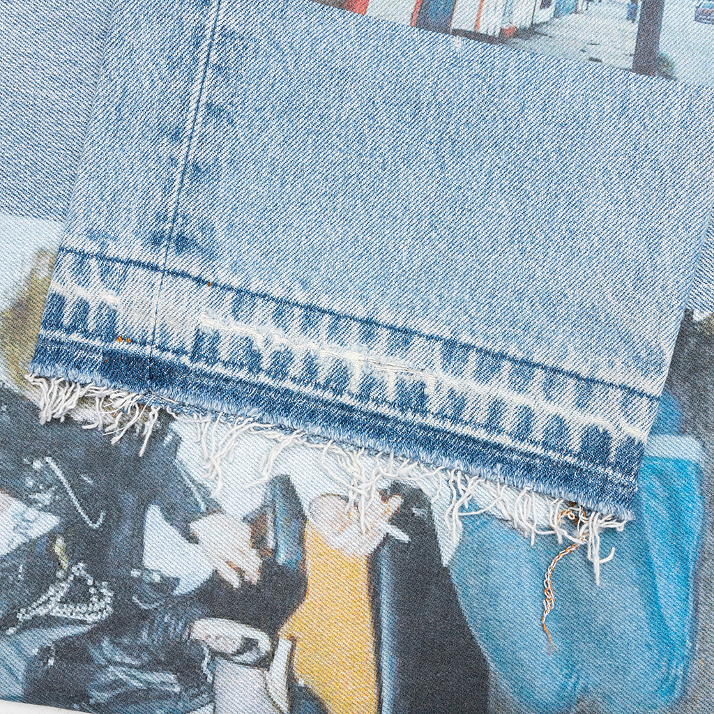 Tabloid Denim Pants - Indigo