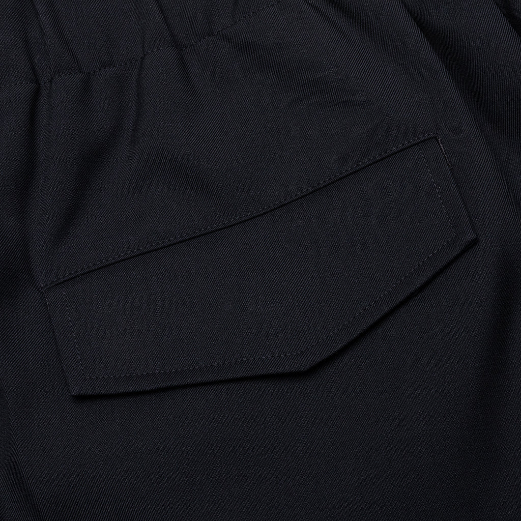 Gabardine Wool Trousers - Navy
