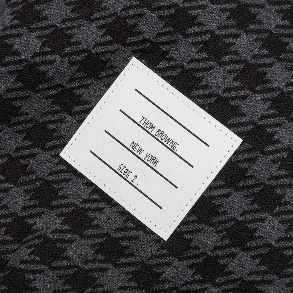 Cotton Gunclub Check Jacquard 4-Bar Sweatpants - Black