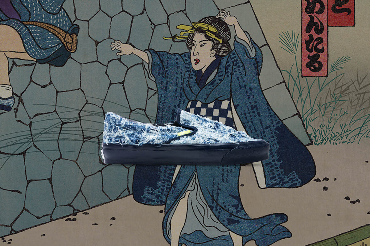 Vans Vault x FDMTL OG Classic Slip-- Indigo
