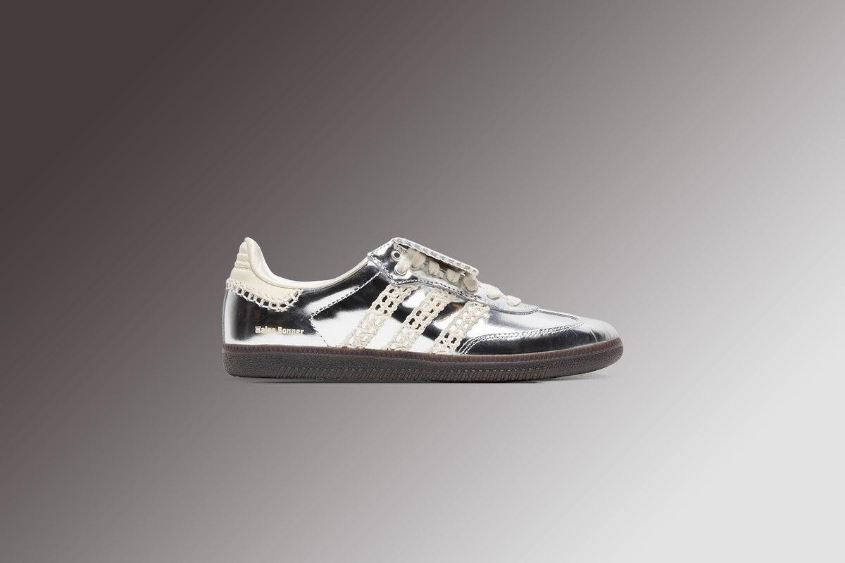 Adidas x Wales Bonner Samba Metallic - Silver Metal/Silver Metal/Easy Yellow