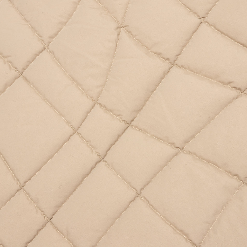 Waved Alien Puffer Vest - Tan