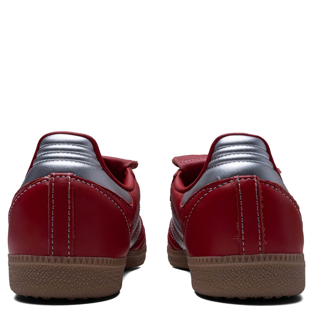 Women's Samba Long Tongue - Better Scarlet/Silver Metallic/Gum