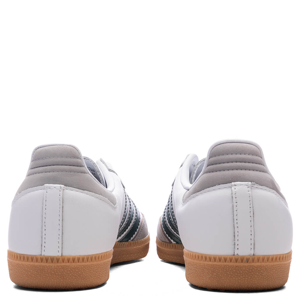 Women's Samba OG - Cloud White/Core Green/Grey Two