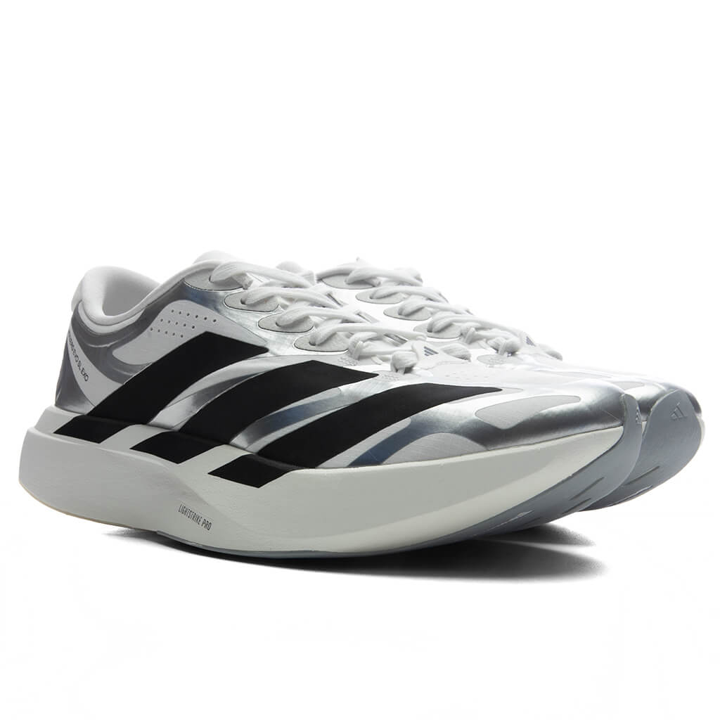 Women's Adizero Evo SL Exo - Footwear White/Core Black/Iron Metallic