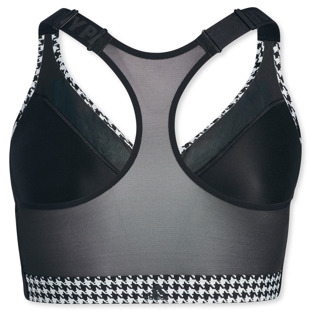 adidas x IVY PARK Women's Plus Size AOP Zip Bra 2.0 - Clear Grey/Black