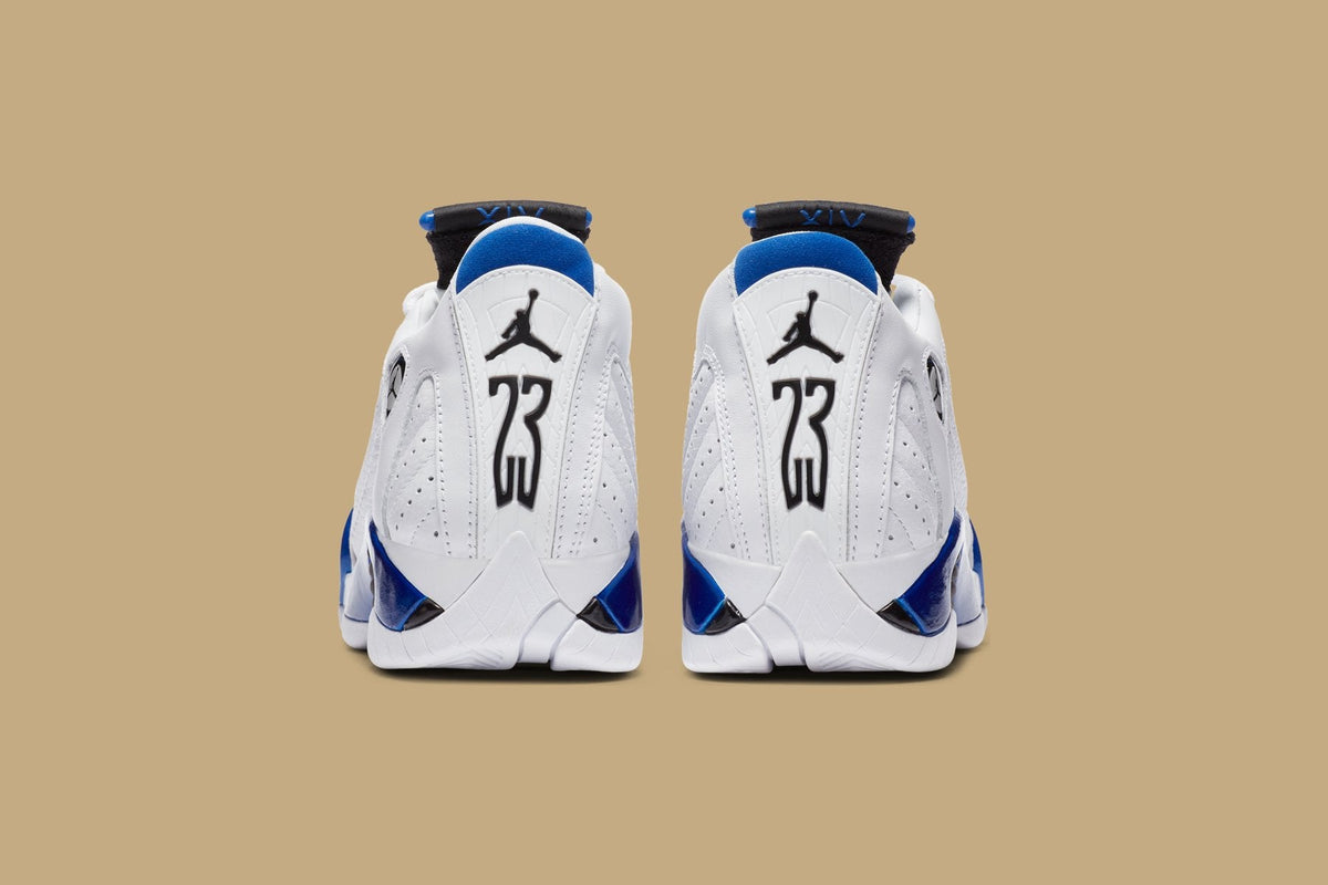 Air Jordan 14 Retro (GS) - White/Hyper Royal