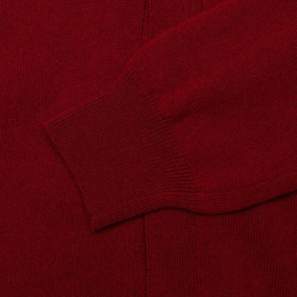 Double Heart Cardigan - Burgundy