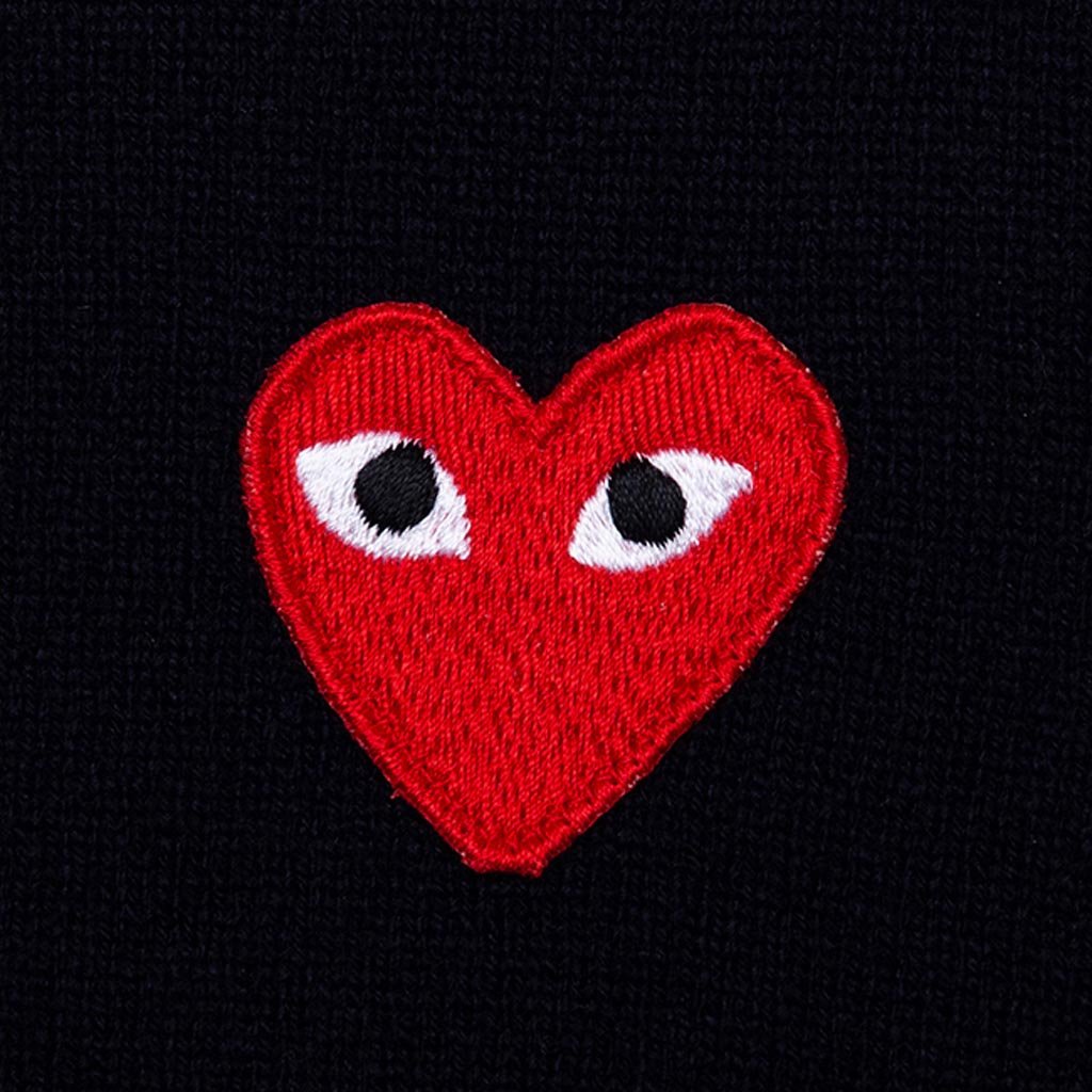 Knit Cardigan Red Heart - Navy